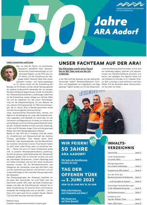 Sonderzeitung ARA Aadorf 2023